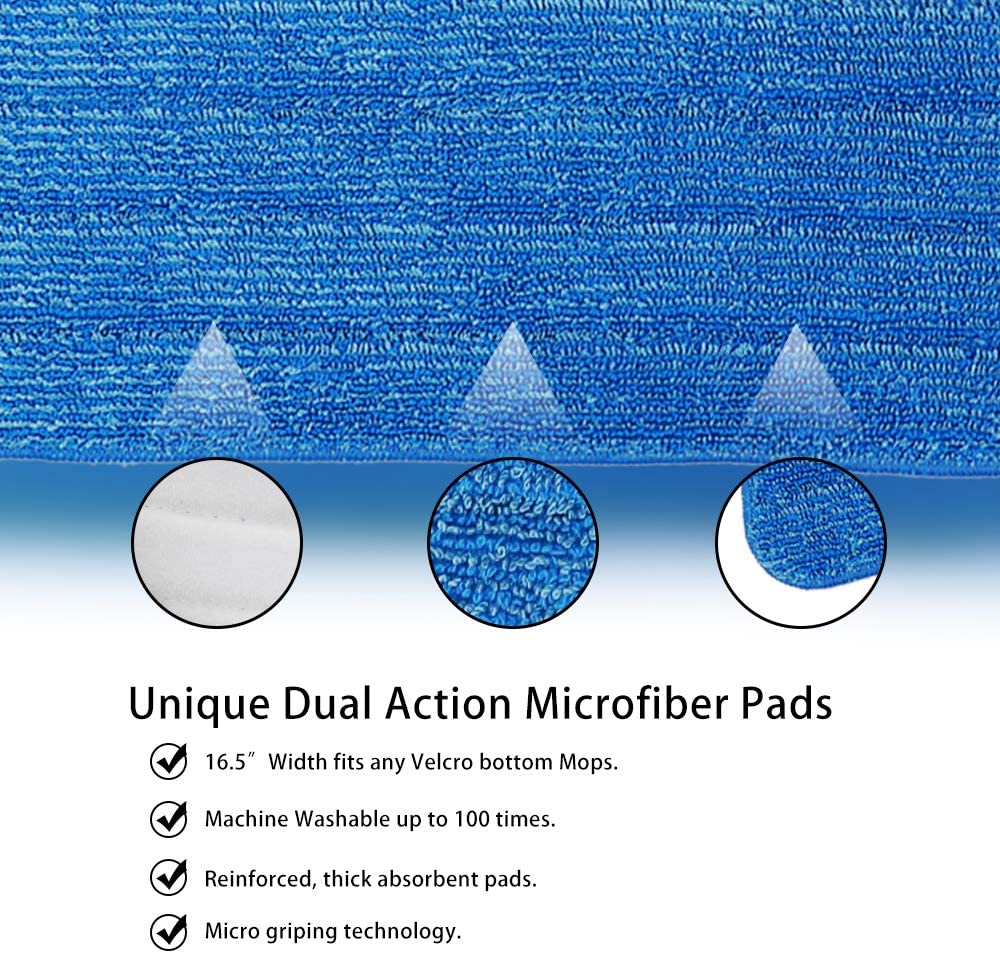 Yocada Microfiber Spray Mop with 2 Washable Mop Pad , 600ml,Blue