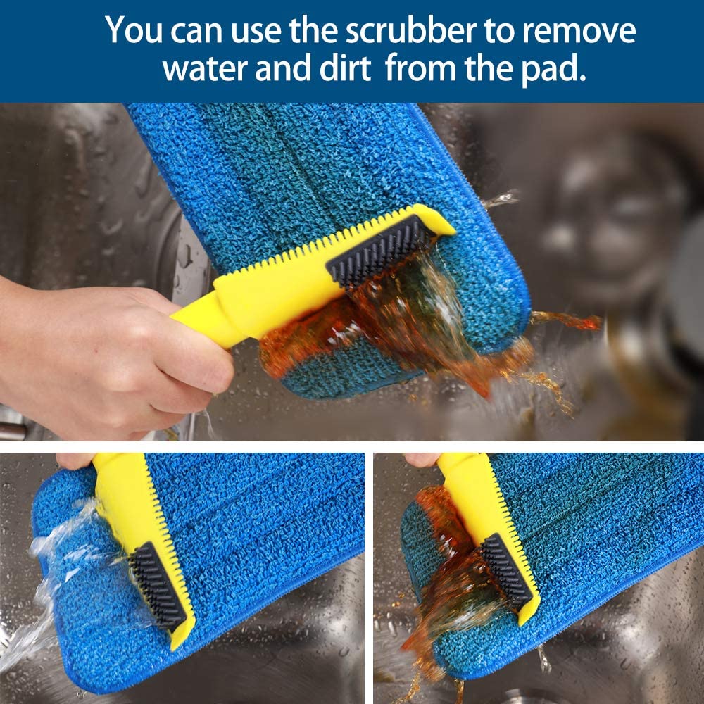 Yocada Microfiber Spray Mop with 2 Washable Mop Pad , 600ml,yellow