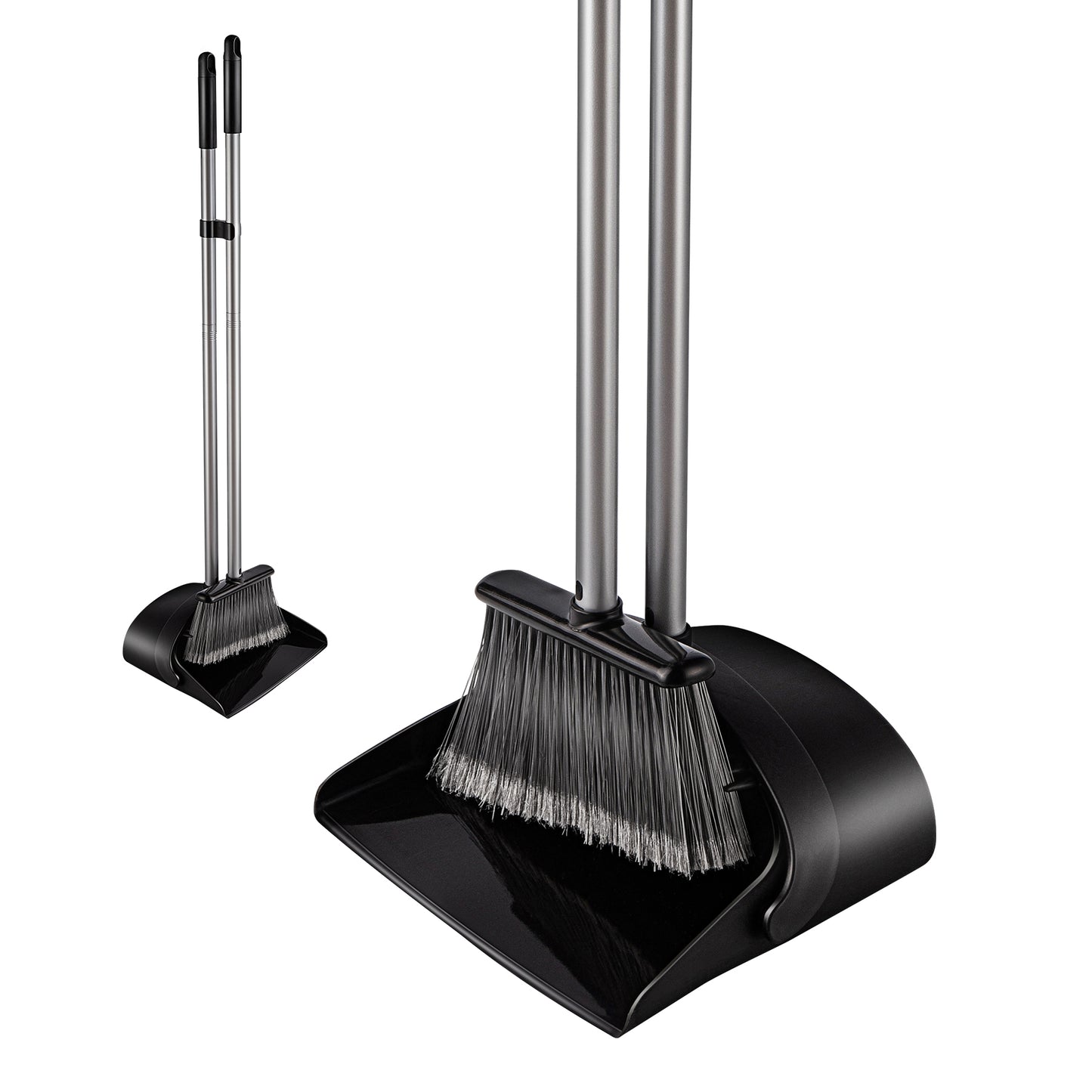 Yocada Broom and Dust Pan Set for Home Commercial Floor Cleaning