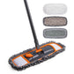 Yocada Dust Mop with Adjustable Handle with 3 Different Microfiber Mop Pads for Floor Cleaning, Orange