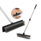 Yocada Heavy-Duty Wire Scrub Broom - Telescopic Handle Up to 65.2 Inches, Stiff Metal Bristles for Outdoor