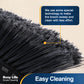 Yocada 56.9 in Heavy Duty Broom Outdoor&Indoor GarageFloor Stiff Bristles Sweeping, Shop Broom Adjustable,1Count,Black