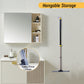 Yocada Floor Squeegee Scrubber with 55" Telescopic Iron Pole Soft Rubber for Tile Floor Window Glass