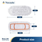 Yocada 3-Pack Microfiber Replacement Mop Pads,Dual Dry-Wet Cleaning for Wood/Tile/Marble, Washable