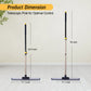 Yocada Floor Squeegee Scrubber with 55" Telescopic Iron Pole Soft Rubber for Tile Floor Window Glass