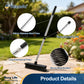 Yocada Heavy-Duty Wire Scrub Broom - Telescopic Handle Up to 65.2 Inches, Stiff Metal Bristles for Outdoor