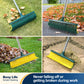 Yocada Heavy Duty Commercial Outdoor Push Broom with Curved Bristles, Adjustable Handle,Courtyard Garage Lobby Mall Market Floor,58.7in,Yellow