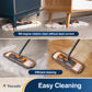 Yocada Dust Mop with Adjustable Handle with 3 Different Microfiber Mop Pads for Floor Cleaning, Orange