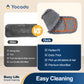 Yocada 3 Pack Twisted Microfiber Mop Replacement Pads, Thickened Sponge Dry-Wet Dual-Use Pads