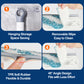 2-in-1 Spray Window Squeegee with 51.2" Extension Pole, Built-in Water Tank, Multi-Use Squeegee for Home Shower Car Windshield