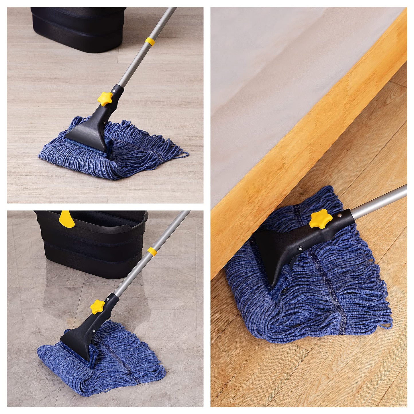 Yocada Looped-End String Wet Mop Head Refill Replacement