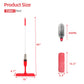 Yocada Microfiber Spray Mop for Wood Floor Cleaning with 2 Washable Mop Pads 360 Degree, 400ML, Red