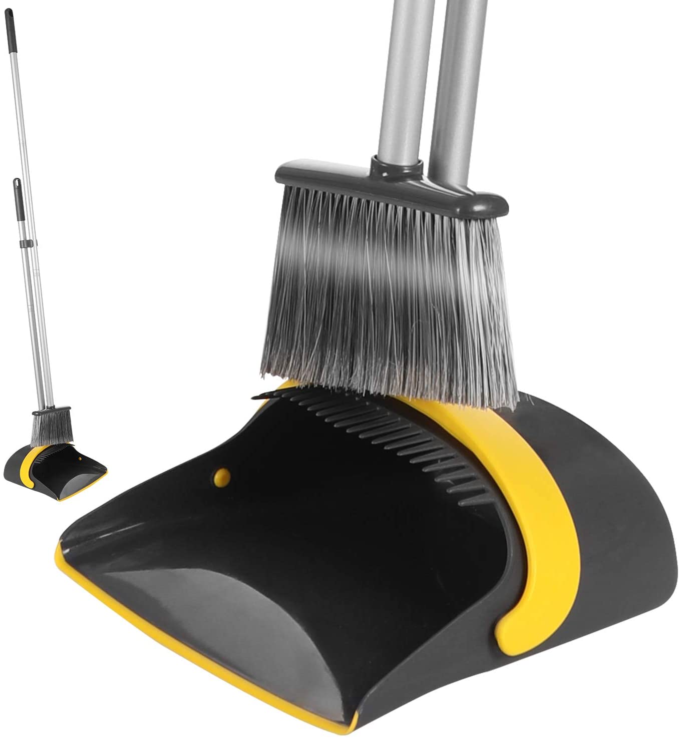 Yocada Floor Pet Hair Rubbish 52"  Broom and Dust Pan Set