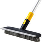 Yocada Floor Scrub Brush 55.9" Telescopic Handle 2 in 1 Scrape brush Stiff Bristle Shower Scrubbe