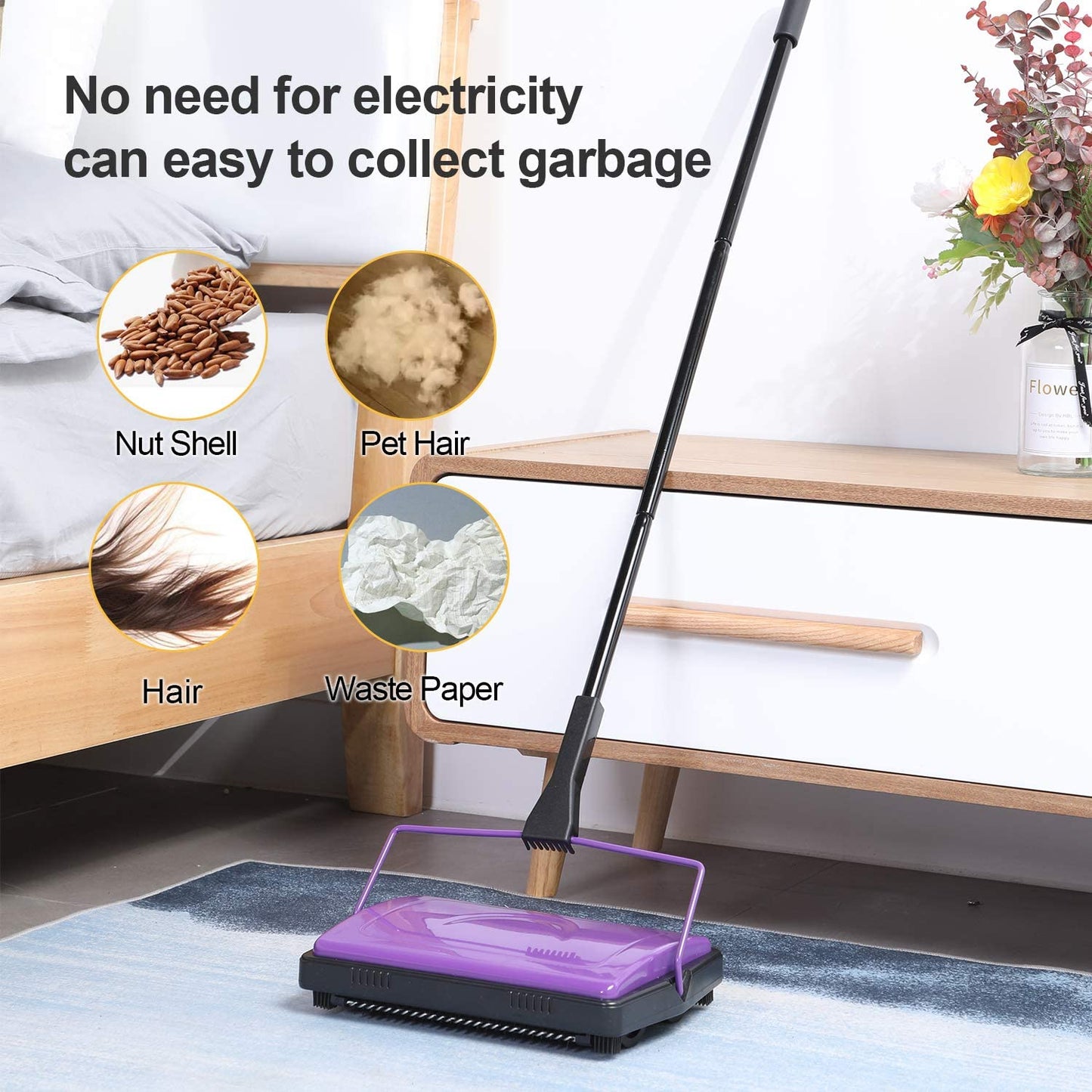 Yocada Carpet Sweeper Cleaner for Home Office