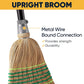 Yocada Heavy-Duty Broom Corn Broom Outdoor Commercial Indoor