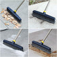 Yocada Push Broom Brush Hard Bristle Broom Head Telescopic Heavy Duty Outdoor Commercial Cleaning Bathroom Kitchen Patio Garage Deck Concrete Wood Stone Tile Flooring