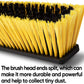 Yocada Push Broom Brush 24" Wide 65.3" Long Handle Stiff Bristles Heavy-Duty Outdoor Commercial for Cleaning Bathroom Kitchen Patio Garage Deck Concrete Wood Stone Tile Floor
