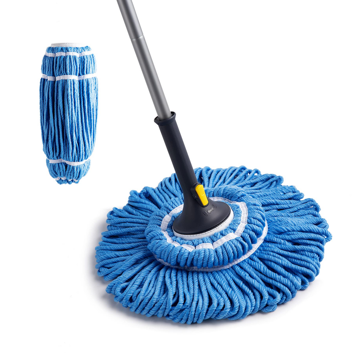Yocada Mop Twist Mop with Total 2 Replacement Heads YOCADA