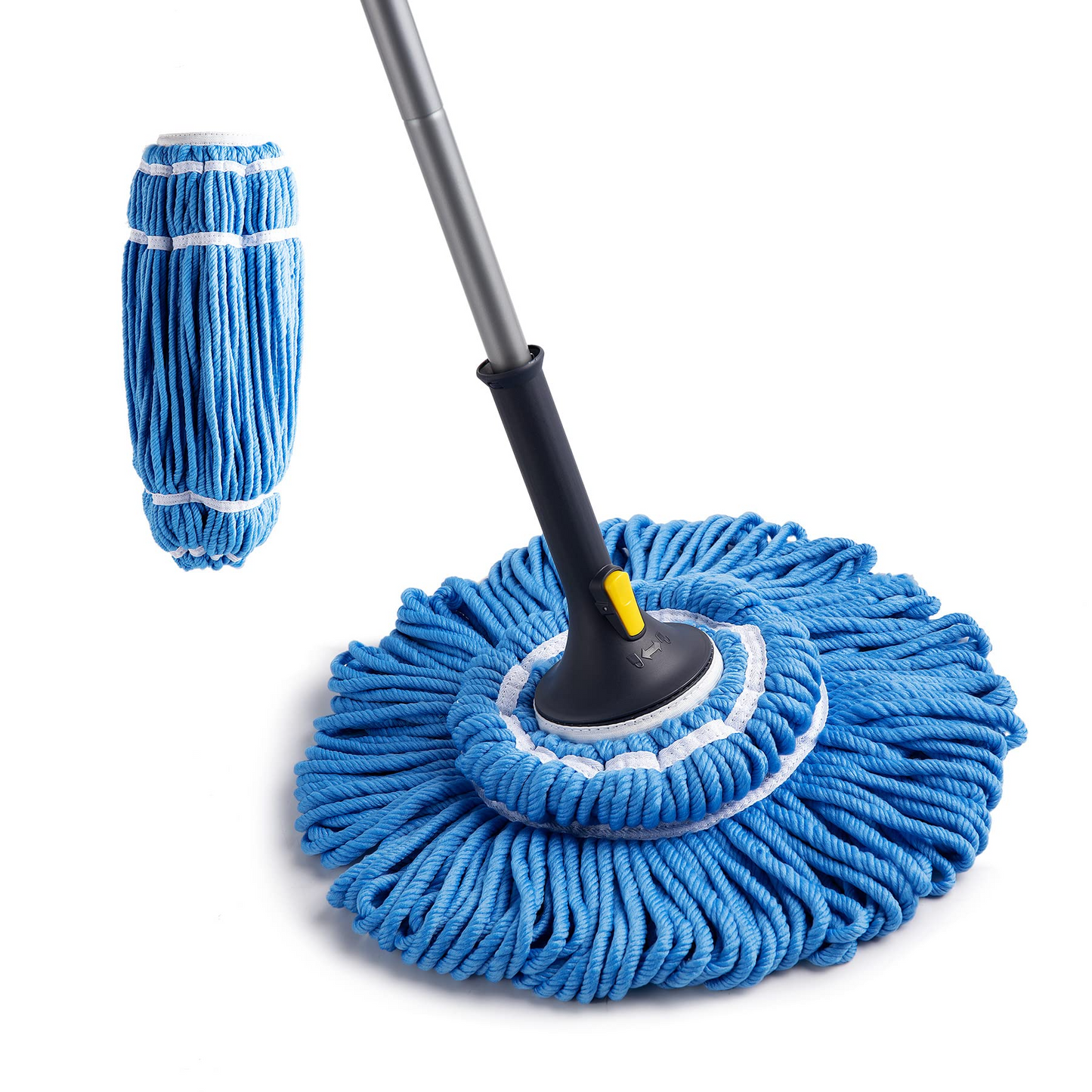 Yocada Mop Twist Mop with Total 2 Replacement Heads