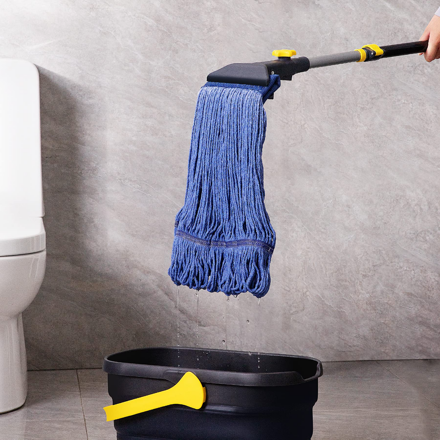 Yocada Looped-End String Wet Mop Heavy Duty Cotton Mop