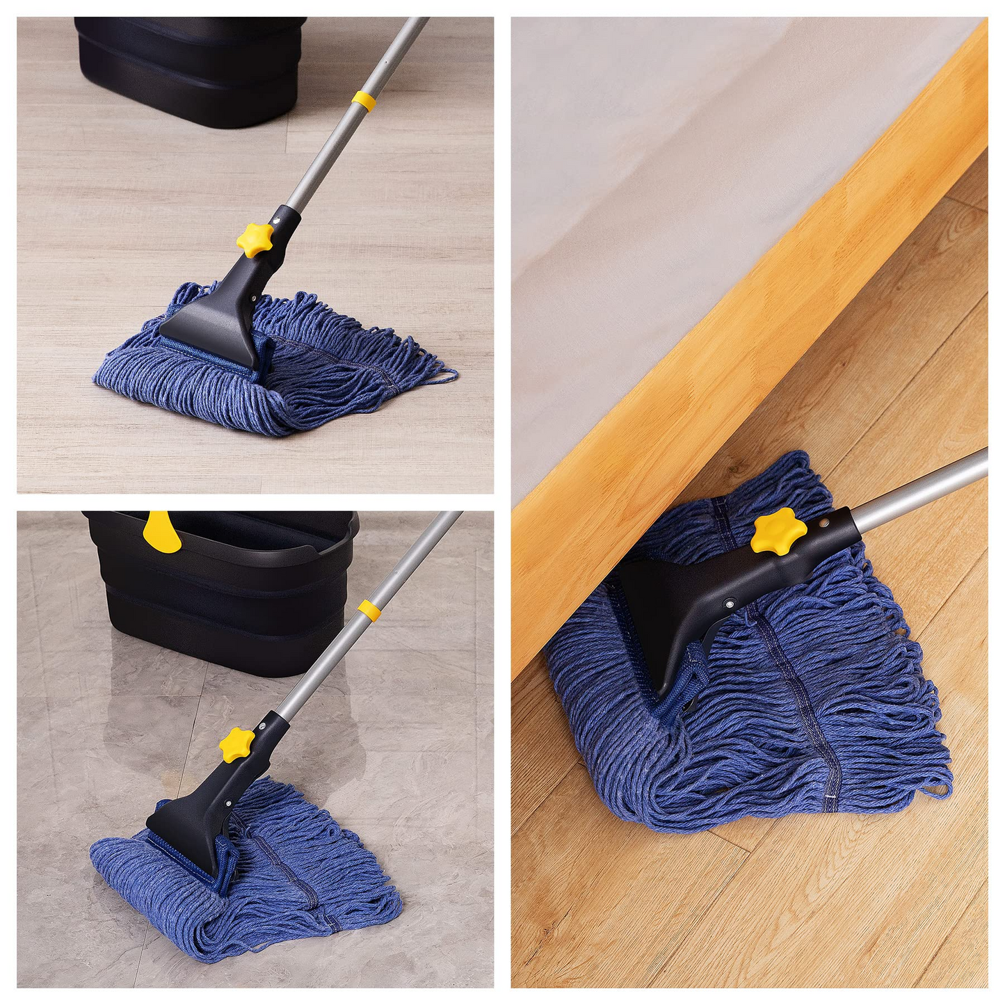 Yocada Looped-End String Wet Mop Heavy Duty Cotton Mop