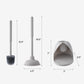 Yocada Toilet Plunger and Brush Set 2 in 1 Toilet Bowl Brush and Plunger Combo with Holder for Bathroom Cleaning Tool